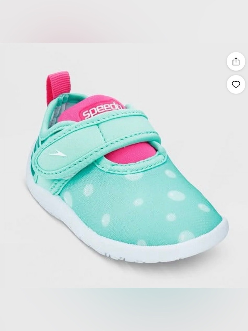 Speedo Kids Water Shoes in Aqua and Pink